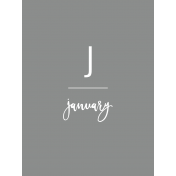 Back To Basics Month Cards- January 70