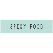 Mexican Food Day Elements- Word Strip Spicy