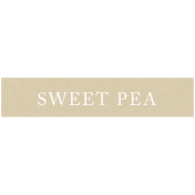 New Day Elements- Sweet Pea Word Strip