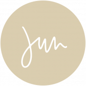 New Day Month Labels- Tan June