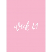 Back to Basics Week Pocket Card 03-081