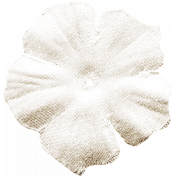 Be Bold Elements- White Fabric Flower