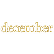 Hello December Wordart