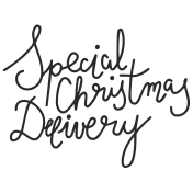 Christmas Day Elements- Word Art Special Christmas Delivery