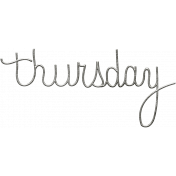 Toolbox Calendar Large Metal Days- Thursday 