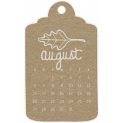 Toolbox Calendar- August Doodle Date Tag 2