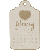 Toolbox Calendar- February Doodle Date Tag