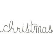 Toolbox Calendar- Metal Word Art- Christmas
