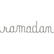 Toolbox Calendar- Metal Word Art- Ramadan