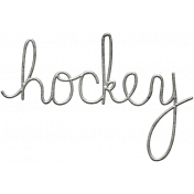 Toolbox Calendar- Metal Word Art- Hockey
