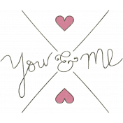 A Mother's Love- You and Me Word Art