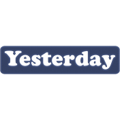 Summer Day- Yesterday Rubber Word Art