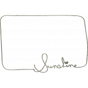 Summer Day- Sun Word Art Doodle Frame