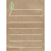 Back To Nature- Leaf Journal Card