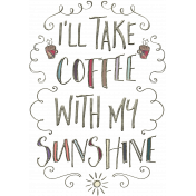 Cozy Day- Coffee Word Art