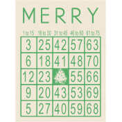 Memories & Traditions- Merry Bingo Card