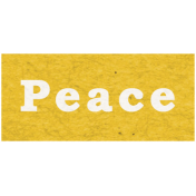 Memories & Traditions- Peace Word Art