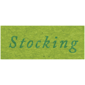 Memories & Traditions- Stocking Word Art