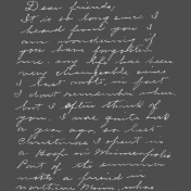 Memories & Traditions- Chalk Handwriting Letter 1