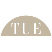 Toolbox Calendar- Date Sticker Kit- Days- Tan Tuesday