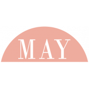 Toolbox Calendar- Date Sticker Kit- Days- Dark Peach May