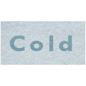 Winter Day- Cold Word Art