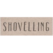 Winter Day- Shovelling Word Art