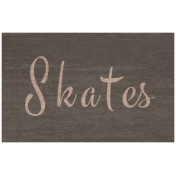 Winter Day- Skates Word Art