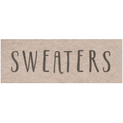 Winter Day- Sweaters Word Art