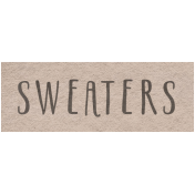 Winter Day- Sweaters Word Art