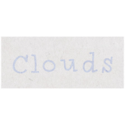 Spring Day- Clouds Word Art