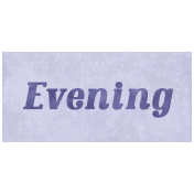 Raindrops & Rainbows- Evening Word Art