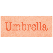 Raindrops & Rainbows- Umbrella Word Art