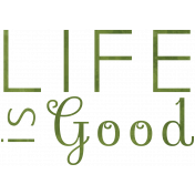 Raindrops & Rainbows- Life is Good Word Art