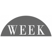 Toolbox Calendar- Date Sticker Kit- Week- Black Week