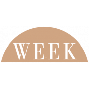 Toolbox Calendar- Date Sticker Kit- Week- Brown Week