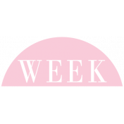 Toolbox Calendar- Date Sticker Kit- Week- Light Pink Week