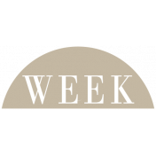 Toolbox Calendar- Date Sticker Kit- Week- Tan Week