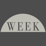 Toolbox Calendar- Date Sticker Kit- Week- White Week