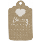 Toolbox Calendar- February 2018 Calendar Tag Brown