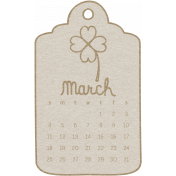 Toolbox Calendar- March 2018 Calendar Tag 02 White