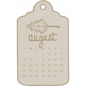 Toolbox Calendar- August 2018 Calendar Tag White