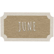 Toolbox Calendar- June Ticket Brown