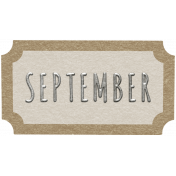 Toolbox Calendar- September Ticket White