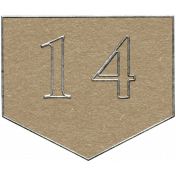 Toolbox Calendar- Arrow Number 14 Brown