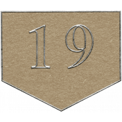 Toolbox Calendar- Arrow Number 19 Brown