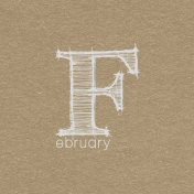 Toolbox Calendar- Sketchy Month Journal Card- February 4x4