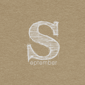 Toolbox Calendar- Sketchy Month Journal Card- September 4x4