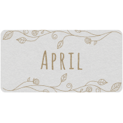 Toolbox Calendar- April Floral Date Tag 01