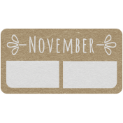 Toolbox Calendar- November Date Tag 01